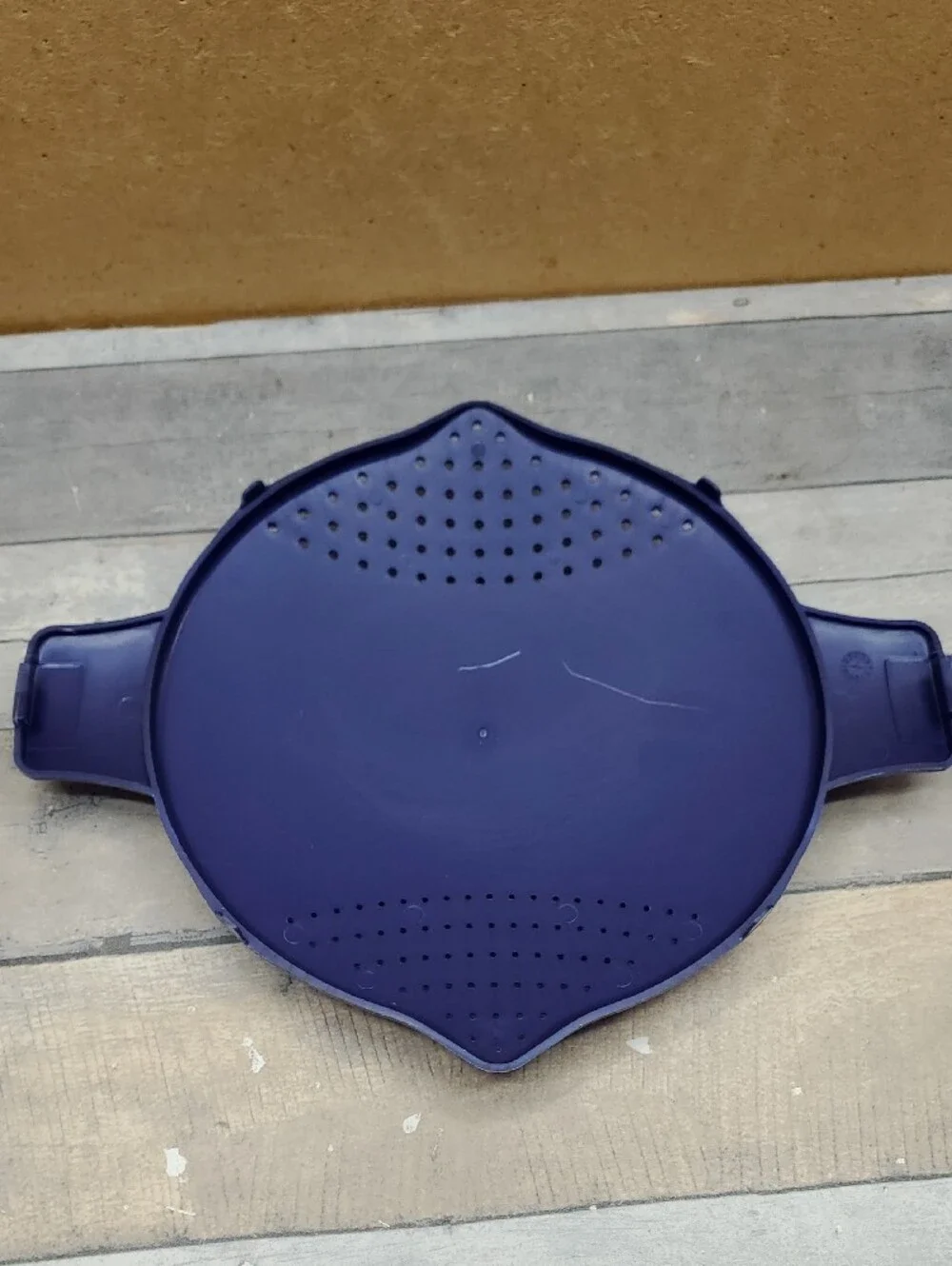 Pampered Chef Blue Microwave Steamer Large 8 Cup/2 Quart